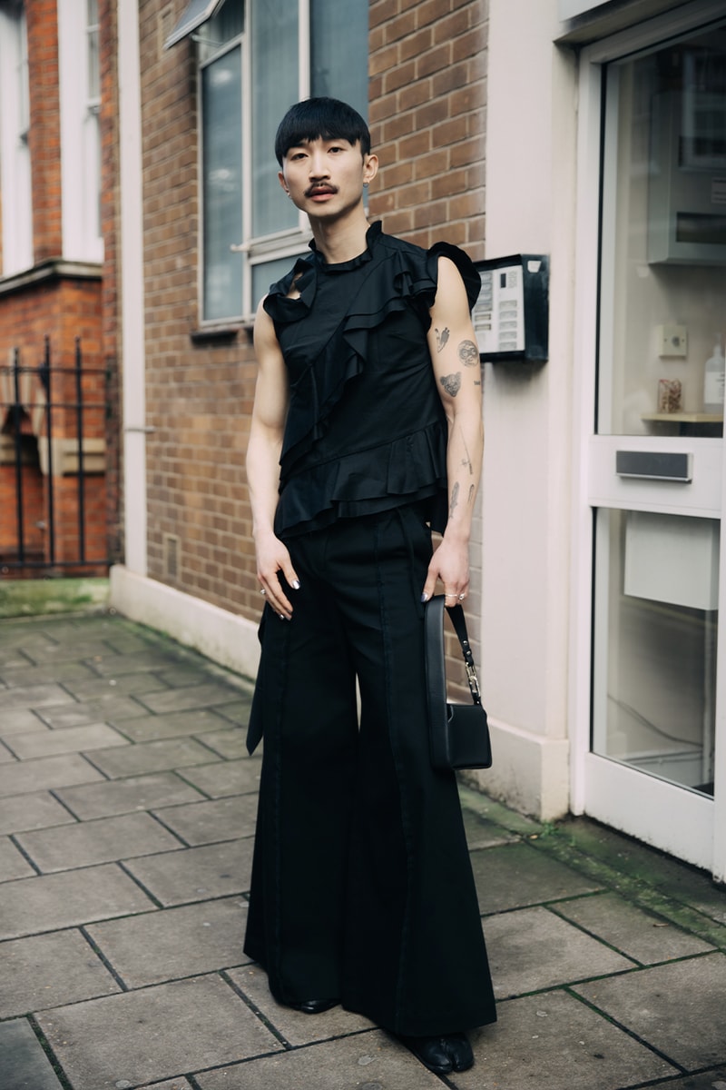 Streetstyle : ロンドン・ファッションウィーク 2024年秋冬 London Fashion Week FW24 Street Style burberry daniel lee peggy gou central cee jw anderson jonathan holzweilerchet lo runway dun hill uk mark fast fashion east natasha zinko central saint martin csm roksanda molly goddard erdem simone rocha richard quinn Ahluwalia