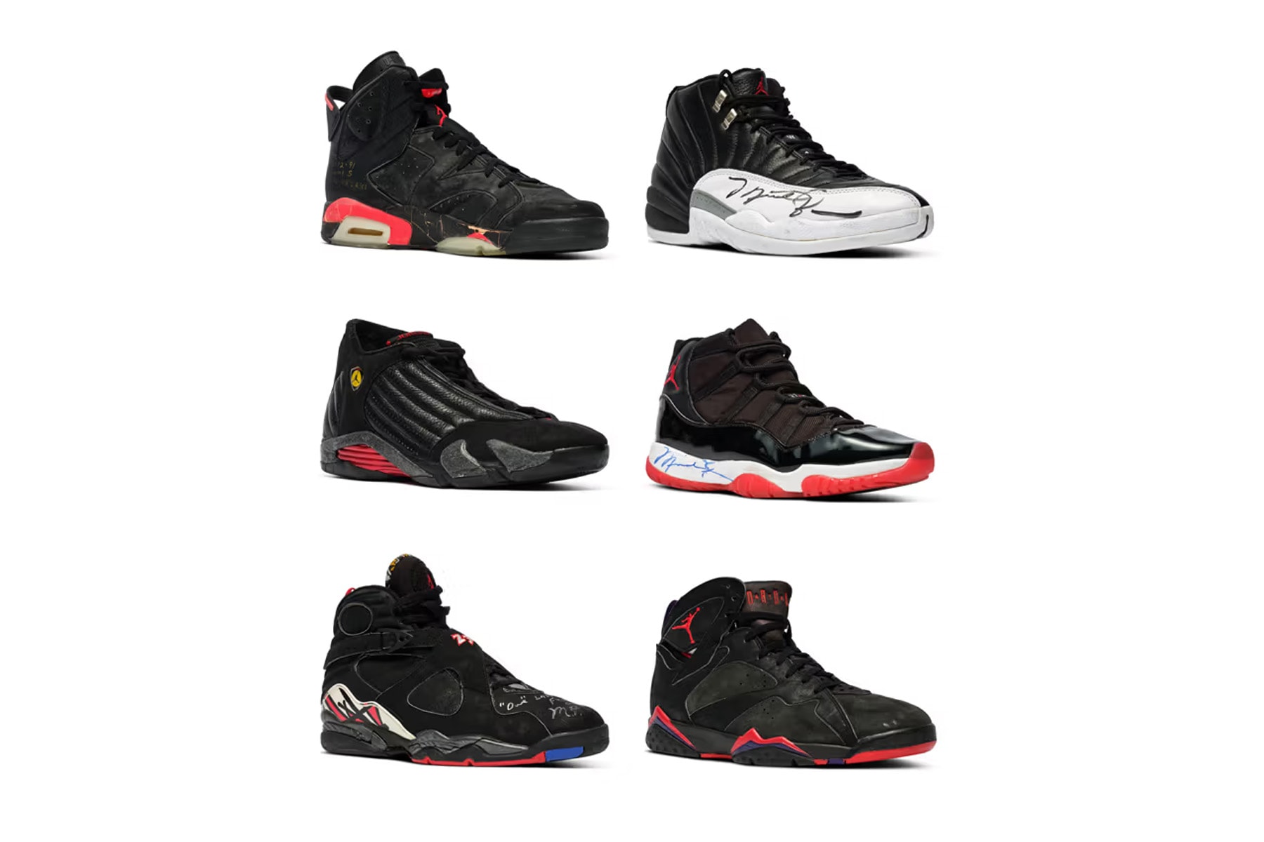 マイケル・ジョーダンの NBA ファイナル着用シューズ6足が約12億円で落札 The Complete Set of Michael Jordan's Championship Sneakers Sells for $8 Million USD at Sotheby's