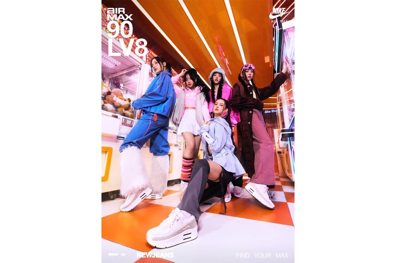 ニュージーンズが ナイキ エアマックス 90 LV8 のキャンペーンに登場 NewJeans  Nike Air Max 90 LV8 style  campaign info 