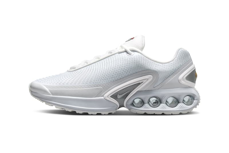 ナイキの新型エアマックスDnに近来的な雰囲気漂う別カラーウェイの存在が浮上 Nike Air Max DN Surfaces in a Clean White/Metallic Silver Colorway FJ3145-100 Release Info air max day swoosh