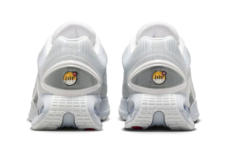 ナイキの新型エアマックスDnに近来的な雰囲気漂う別カラーウェイの存在が浮上 Nike Air Max DN Surfaces in a Clean White/Metallic Silver Colorway FJ3145-100 Release Info air max day swoosh