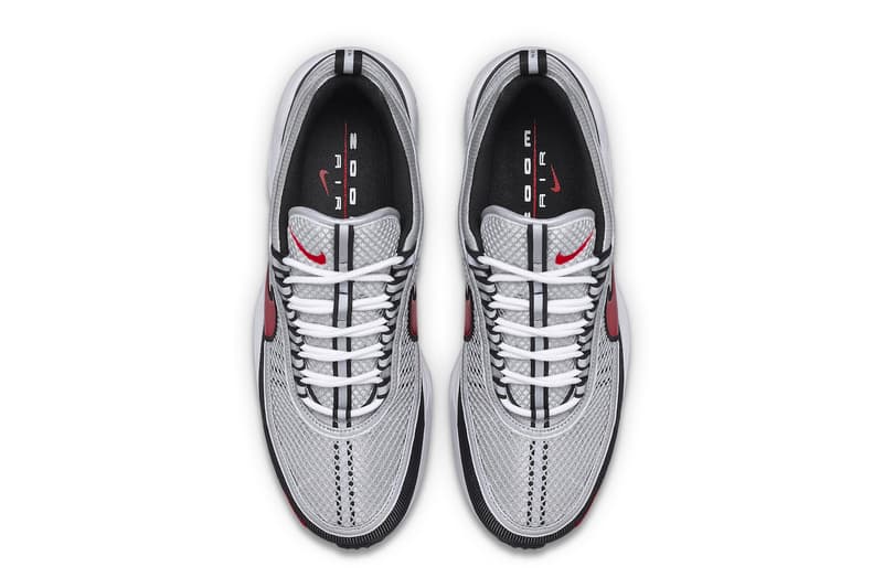 ナイキ エアズーム スピリドンの人気OGカラー スポーツレッドが7年ぶりに再登場か Nike Air Zoom Spiridon "Sport Red" To Return Later This Year holiday season metallic black swoosh retro silver shoes wolf grey 