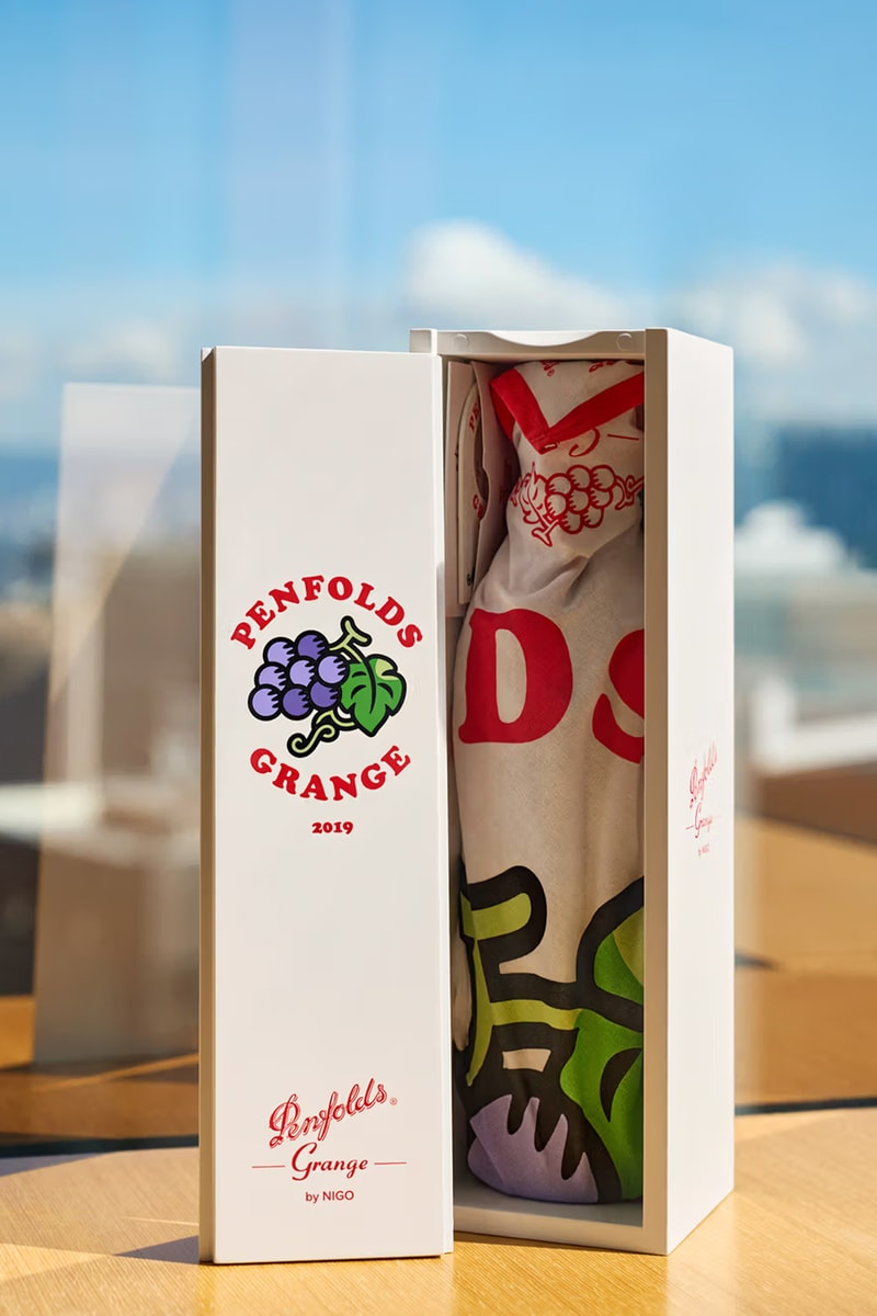 ペンフォールズのシグネイチャーワイン グランジにニゴーデザインの限定コレクションが登場 Penfolds Taps NIGO for Grange Wine Packaging Design food beverage spirits 