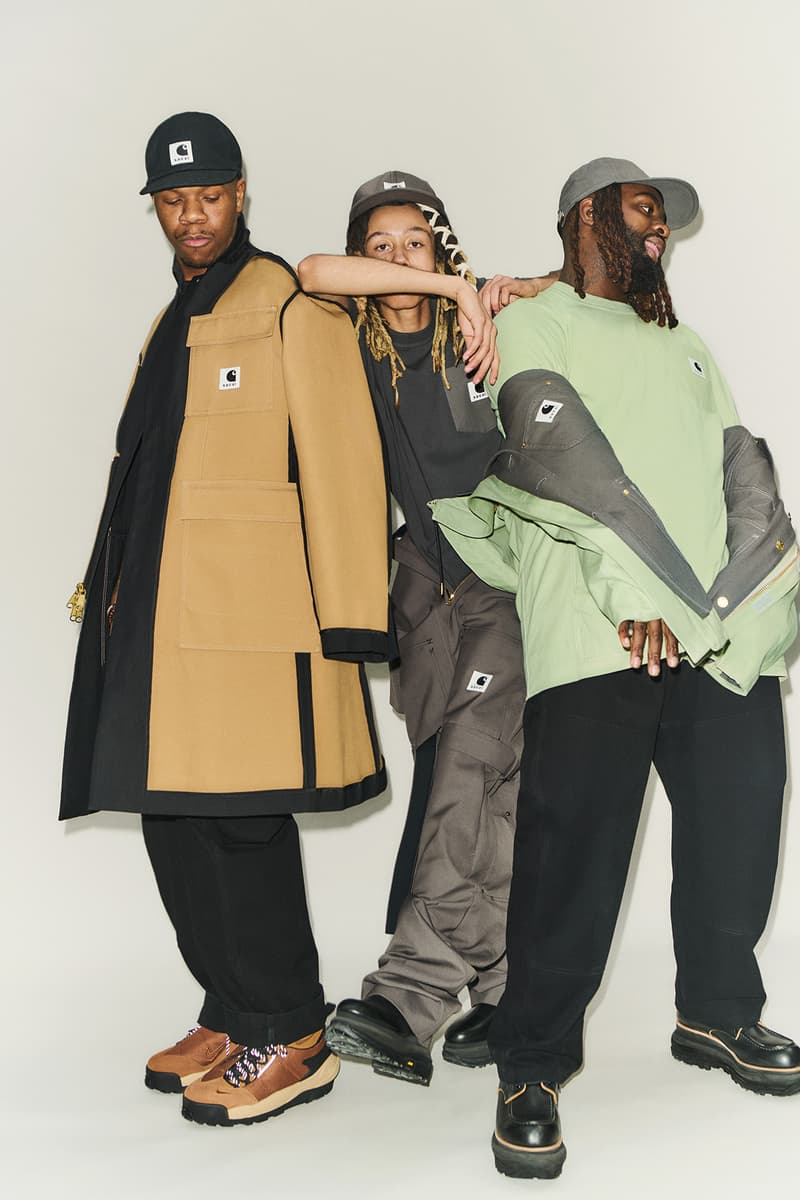 サカイ x カーハート WIP によるコラボコレクション第2弾がローンチ sacai x Carhartt WIP collab collection spring summer 2024 release info