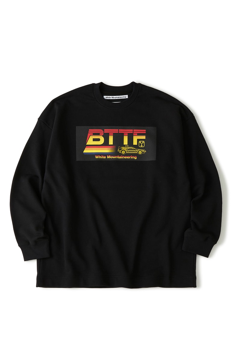 ホワイトマウンテニアリングが『バック・トゥ・ザ・フューチャー』とのコラボを発表 white mountaineering  Back to the Future collab items release info