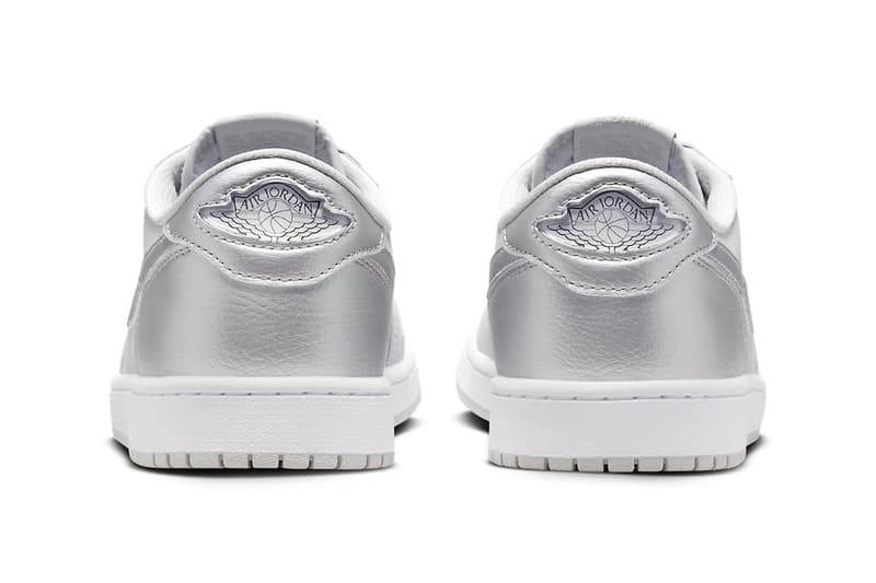 人気モデルに着想を得たエアジョーダン1ロー OGメタリックシルバーが登場 Official Look at the Air Jordan 1 Low OG "Metallic Silver" summer 2024 release info Neutral Grey/Metallic Silver-White nike swoos jumpman CZ0790-002