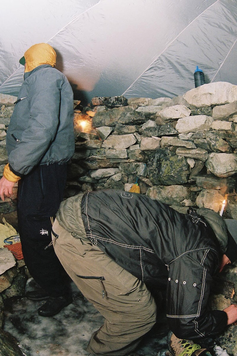 アワーレガシー ワークショップよりEVACとのコラボプロダクトが発売 Hit the Great Outdoors Our Legacy WORK SHOP x EVAC Explore New Heights in Outerwear Capsule label collab brand mountain outerwear mountain british columbia Sean Pettit founder art cargo hoodie fleece jacket quartz pants shop price release link drop