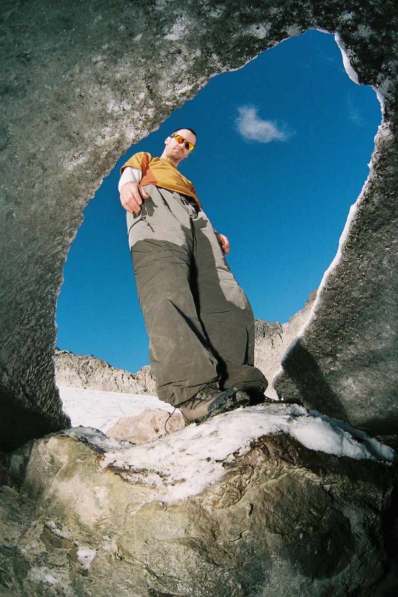 アワーレガシー ワークショップよりEVACとのコラボプロダクトが発売 Hit the Great Outdoors Our Legacy WORK SHOP x EVAC Explore New Heights in Outerwear Capsule label collab brand mountain outerwear mountain british columbia Sean Pettit founder art cargo hoodie fleece jacket quartz pants shop price release link drop