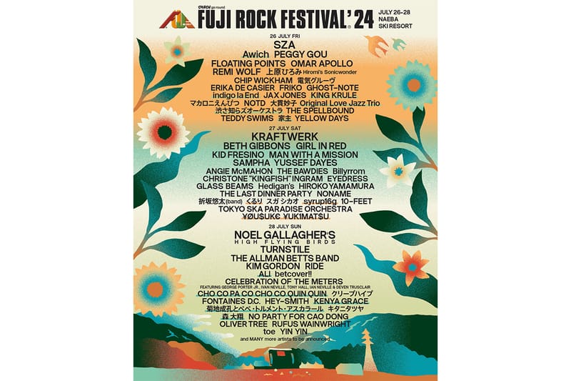 FUJI ROCK FESTIVAL ’24 の出演アーティスト第4弾が発表