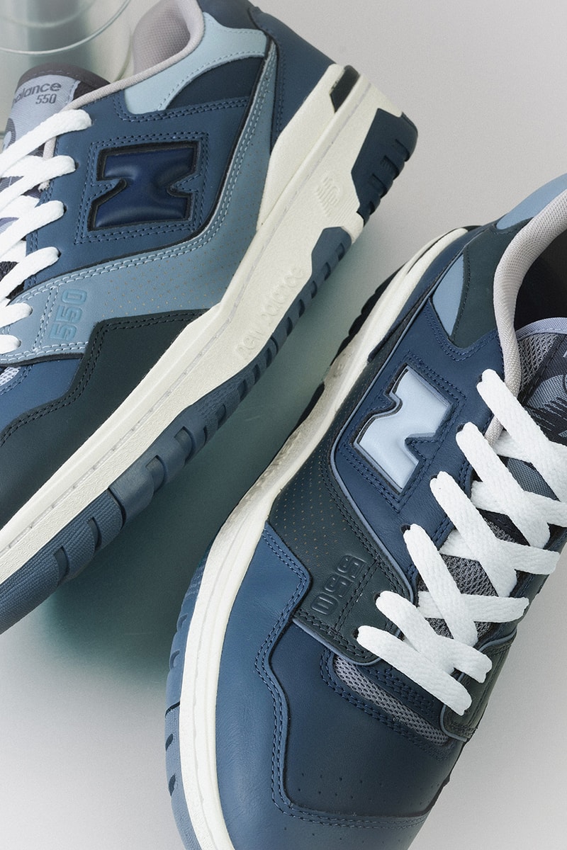 ビームスが濃淡の異なるネイビーを纏ったニューバランス 550の別注モデルを発売  beams new balance 550 release info 