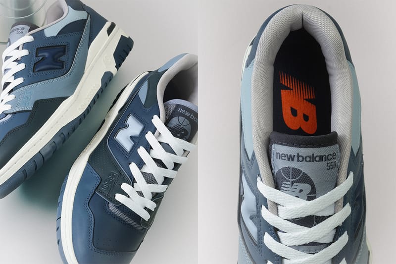 BEAMS が濃淡の異なるネイビーを纏った New Balance 550 の別注モデルを発売
