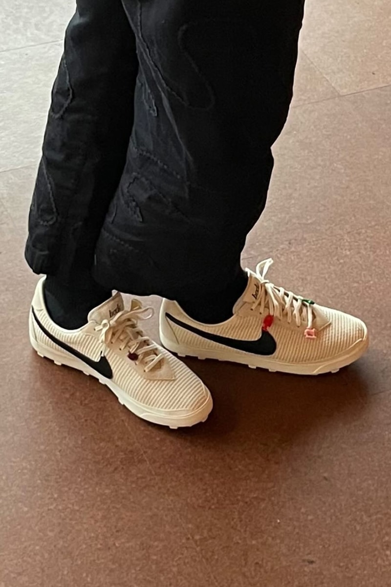 ボーディとナイキによるコラボアストログラバーの最新ビジュアルが公開 Bode Reveals the Second Colorway for Its Nike Astro Grabber shoes emily bode swoosh 