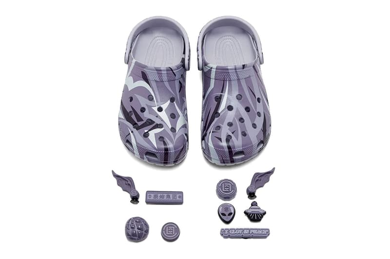 クロットがエイリアンをテーマとしたクロックスとのコラボフットウェアを発売 CLOT Crocs Classic Clog Collection Release Info Black Mauve Mist Aloe