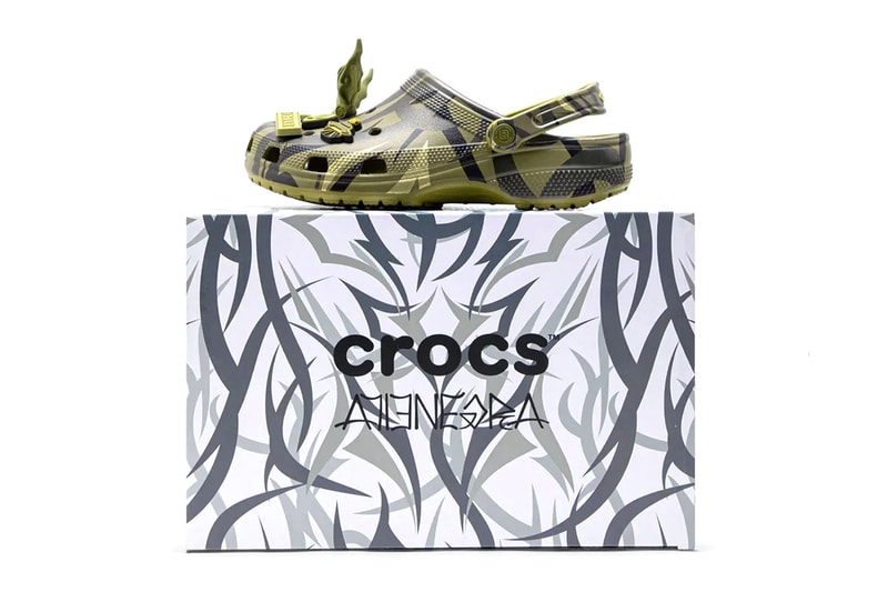 クロットがエイリアンをテーマとしたクロックスとのコラボフットウェアを発売 CLOT Crocs Classic Clog Collection Release Info Black Mauve Mist Aloe