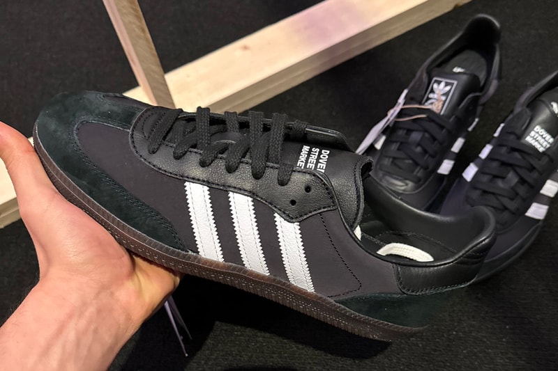 ドーバーストリートマーケットがアディダス オリジナルスとのコラボ サンバを発表 Dover Street Market adidas Samba Black Release Date info store list buying guide photos price