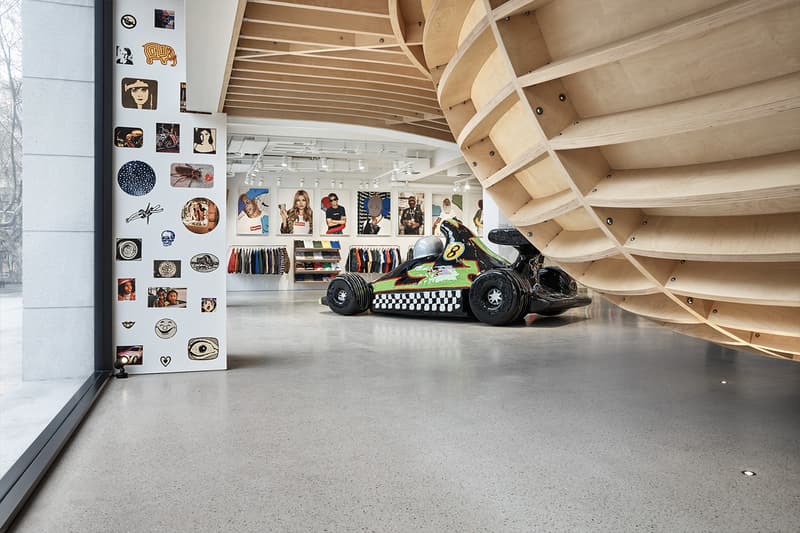 中国・上海にオープンする シュプリーム 新店舗の内部をチェック An Exclusive Look at the Supreme Shanghai Store march 2024 opening inside look interior china wechat box t-shirts streetwear mark gonzales nate lowman