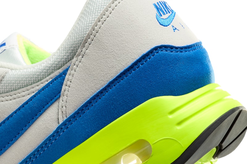 レブロン・ジェームズが着用したエアマックス1 ’86 OGの最新ビジュアルをチェック Nike Air Max 1 '86 Air Max Day DO9844-101 Release Date info store list buying guide photos price lebron james sport royal volt neon green  