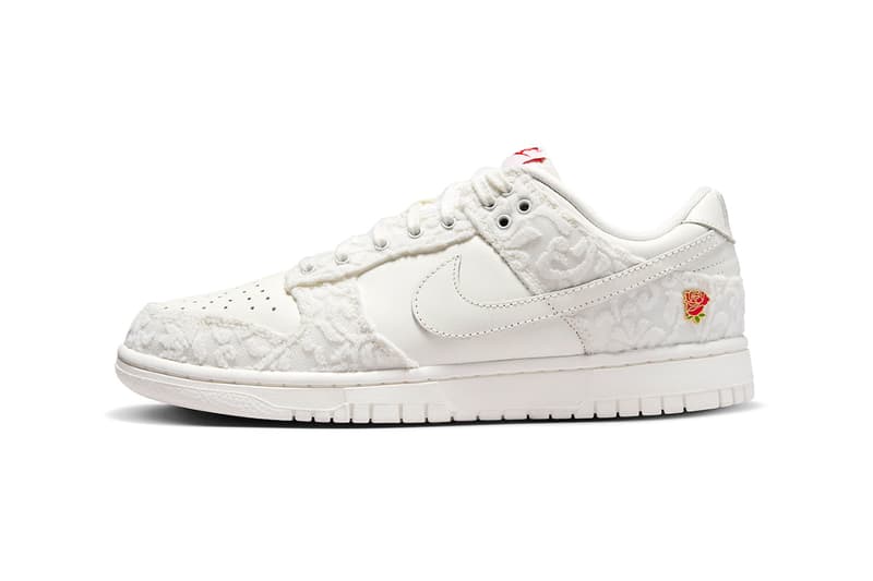 ナイキダンクローからバラのピンズが目を惹く新作 “ギブハーフラワーズ”が発売 Nike Dunk Low Give Her Flowers FZ3775-133 Release Info