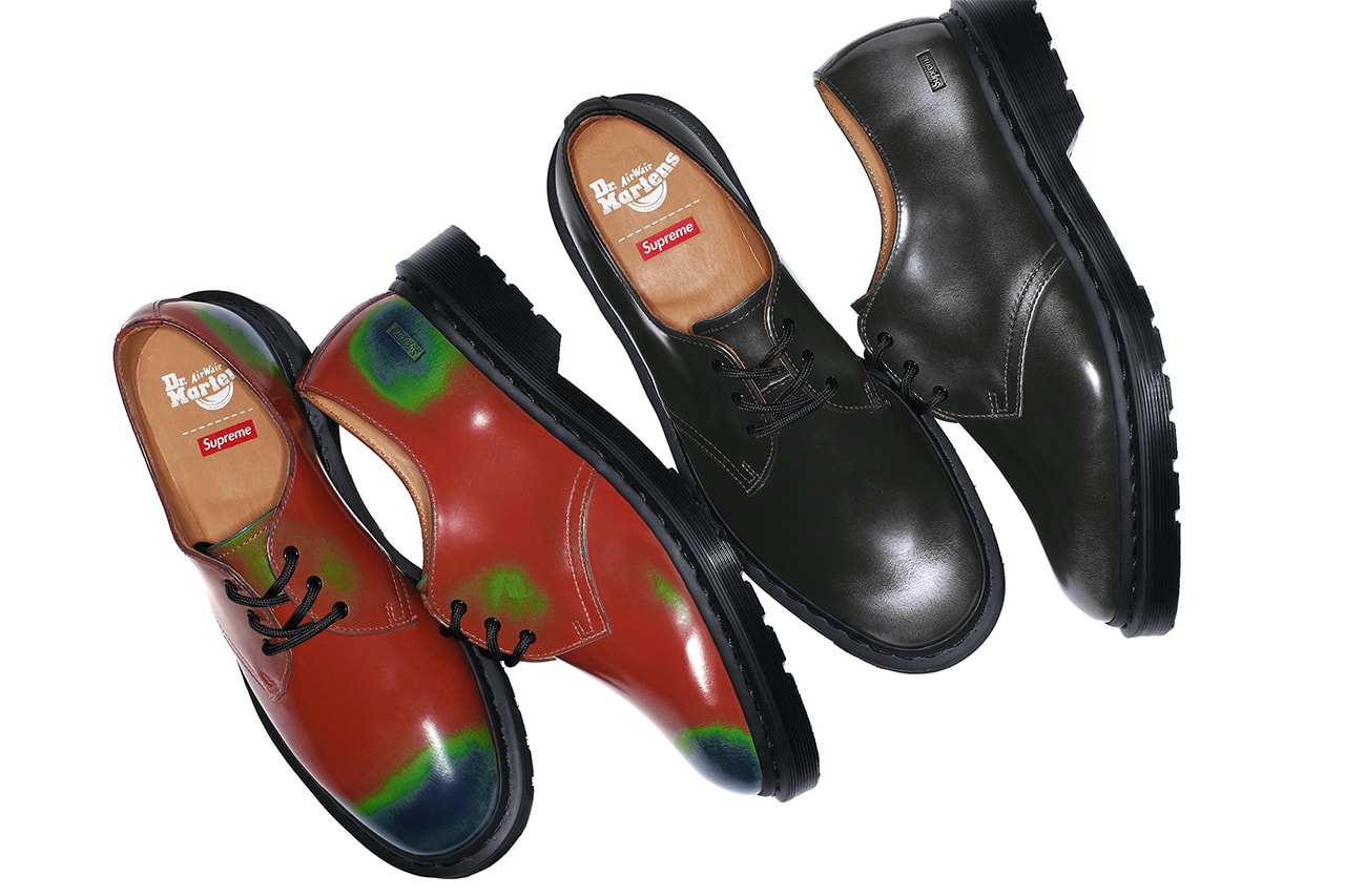 シュプリーム x ドクターマーチンから2024年春夏シーズンのコラボシューズが到着 Supreme x Dr. Martens 1461 3-Eye Shoes spring 2024 release info