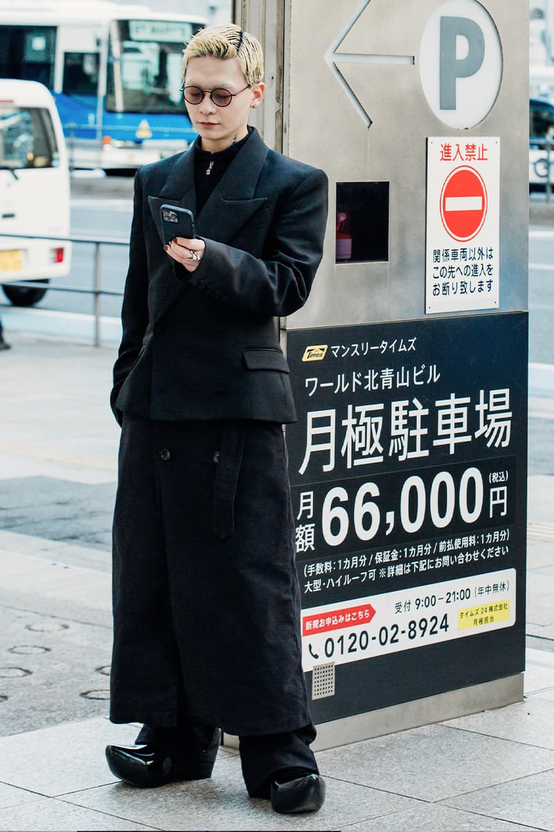 ストリートスタイル：楽天ファッション・ウィーク東京 2024年秋冬 Tokyo Fashion Week FW24 Street Style japan harajuku outfits industry comme des garcons sacai yohji yamamoto undercover junya watanabe rick owens