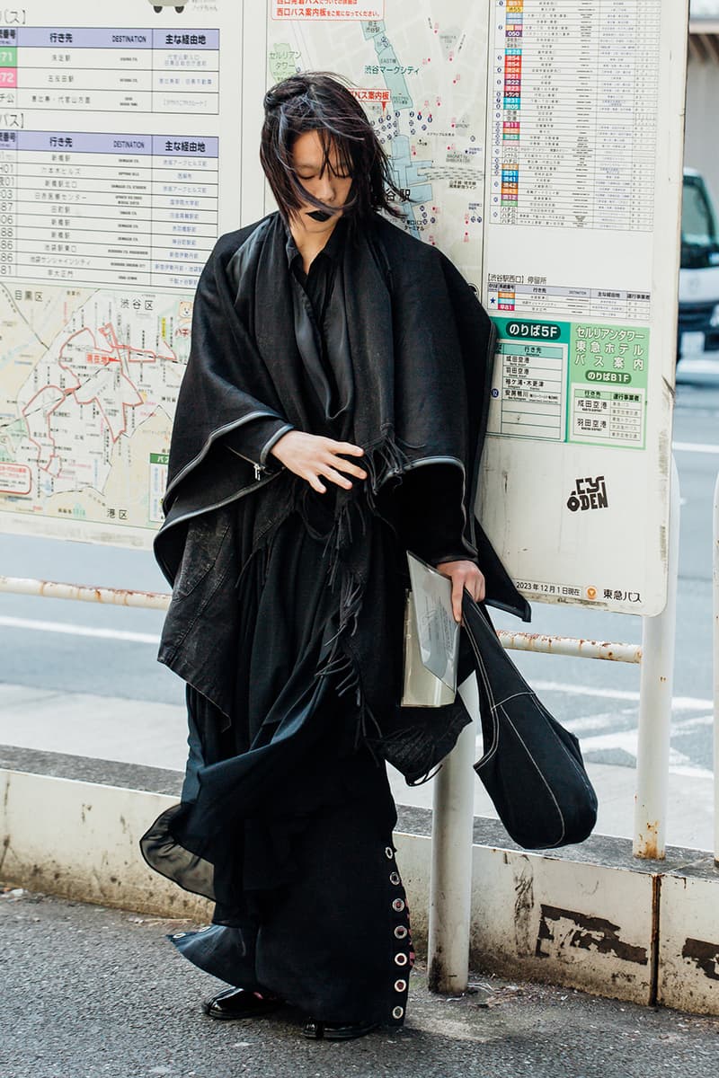 ストリートスタイル：楽天ファッション・ウィーク東京 2024年秋冬 Tokyo Fashion Week FW24 Street Style japan harajuku outfits industry comme des garcons sacai yohji yamamoto undercover junya watanabe rick owens