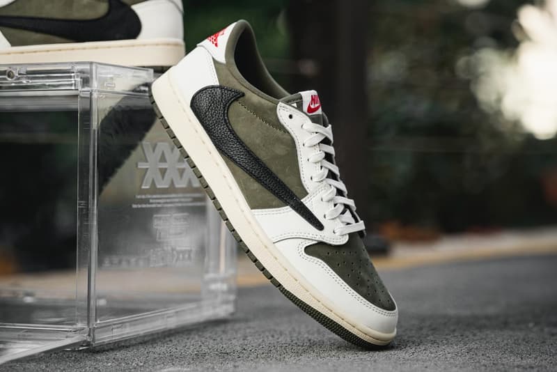 トラヴィススコットxエアジョーダン1ロー“オリーブ”が2025年春に登場か？ Travis Scott Air Jordan 1 Low OG Olive DM7866-200 Rumor release date info store list buying guide photos price 2025 Medium Olive/Black/Sail/Muslin