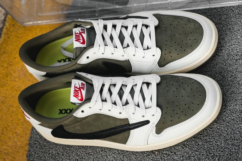 トラヴィススコットxエアジョーダン1ロー“オリーブ”が2025年春に登場か？ Travis Scott Air Jordan 1 Low OG Olive DM7866-200 Rumor release date info store list buying guide photos price 2025 Medium Olive/Black/Sail/Muslin