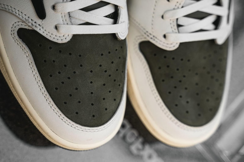 トラヴィススコットxエアジョーダン1ロー“オリーブ”が2025年春に登場か？ Travis Scott Air Jordan 1 Low OG Olive DM7866-200 Rumor release date info store list buying guide photos price 2025 Medium Olive/Black/Sail/Muslin