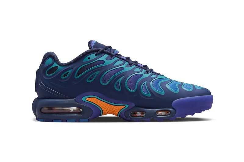 ナイキから新型エアマックスプラスドリフト “ミッドナイトネイビー”が登場 Nike Air Max Plus Drift Surfaces in "Midnight Navy" FD4290-400 release info total orange air max day sneaker comfort swoosh colorful eclectic