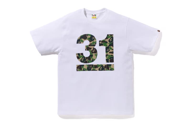 ア・ベイシング・エイプから31周年記念 Tシャツが到着 A BATHING APE® 31st ANNIVERSARY T-SHIRTS release info BAPE