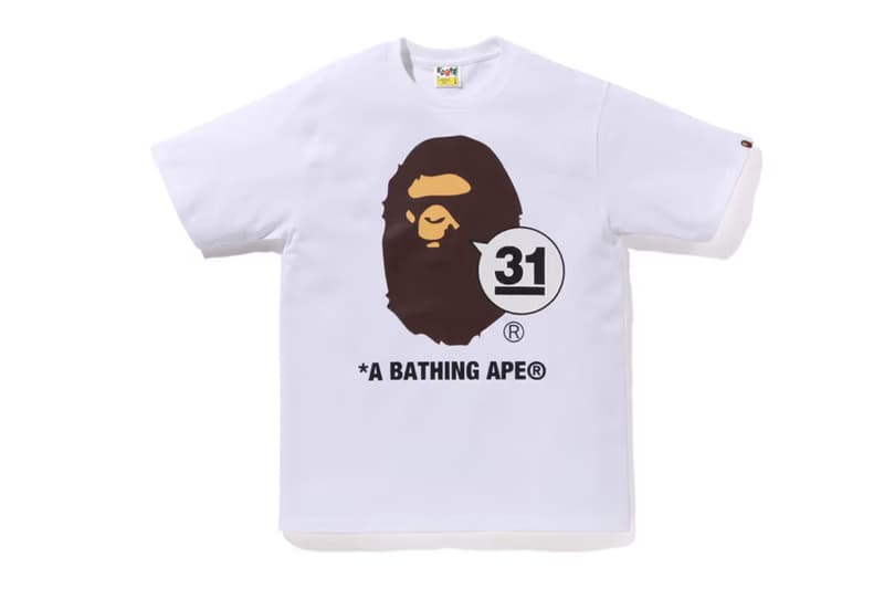 ア・ベイシング・エイプから31周年記念 Tシャツが到着 A BATHING APE® 31st ANNIVERSARY T-SHIRTS release info BAPE