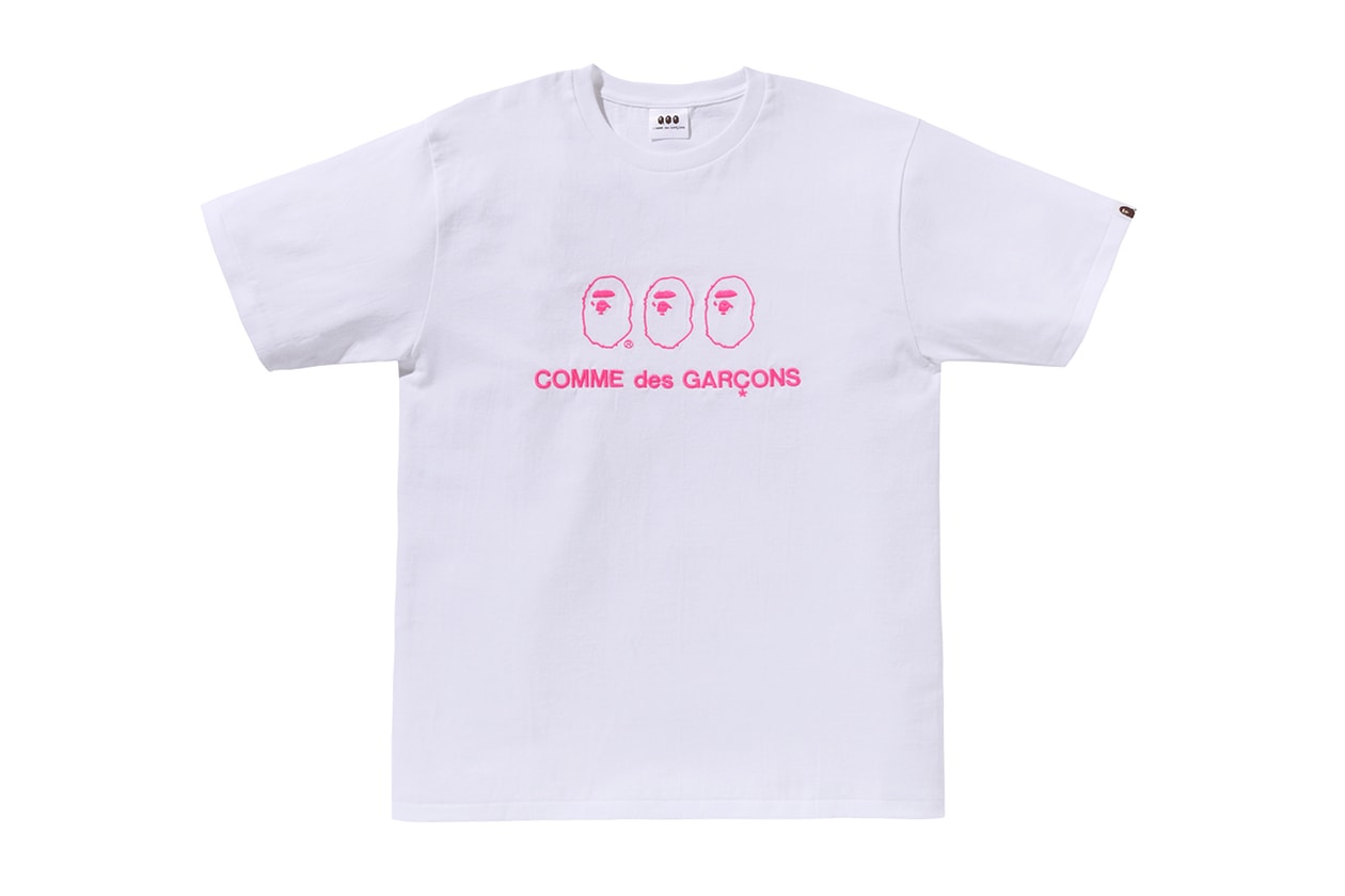 ベイプxコムデギャルソンが2024年春夏コレクションをローンチ BAPE x COMME des GARÇONS Unveils Spring/Summer 2024 Collection collab streetwear fashion release price link webstore website osaka japan hoodie t shirt workwear stripe shorts pants a bathing ape cdg play homme