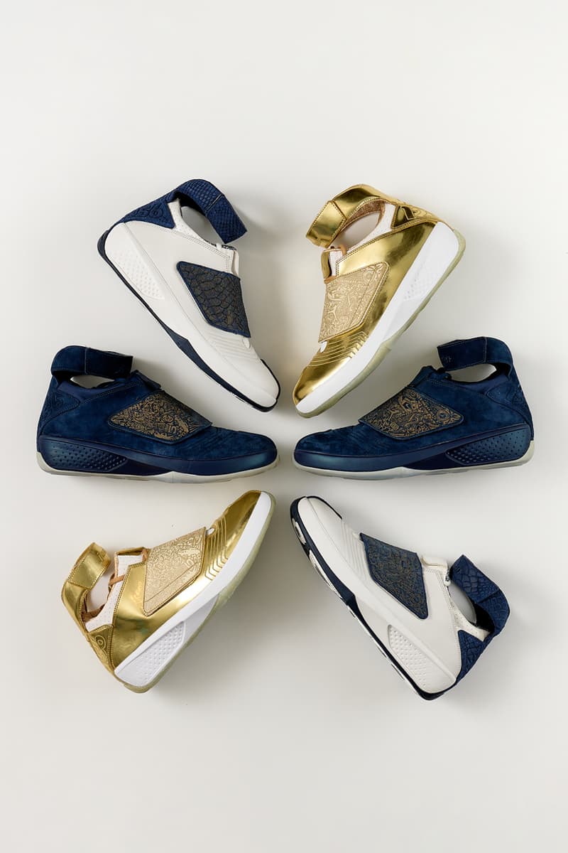 ドレイクのために作られた3種類のエアジョーダン20 PEをチェック Drake Air Jordan 20 PE Set Info release date pics photos images gold navy