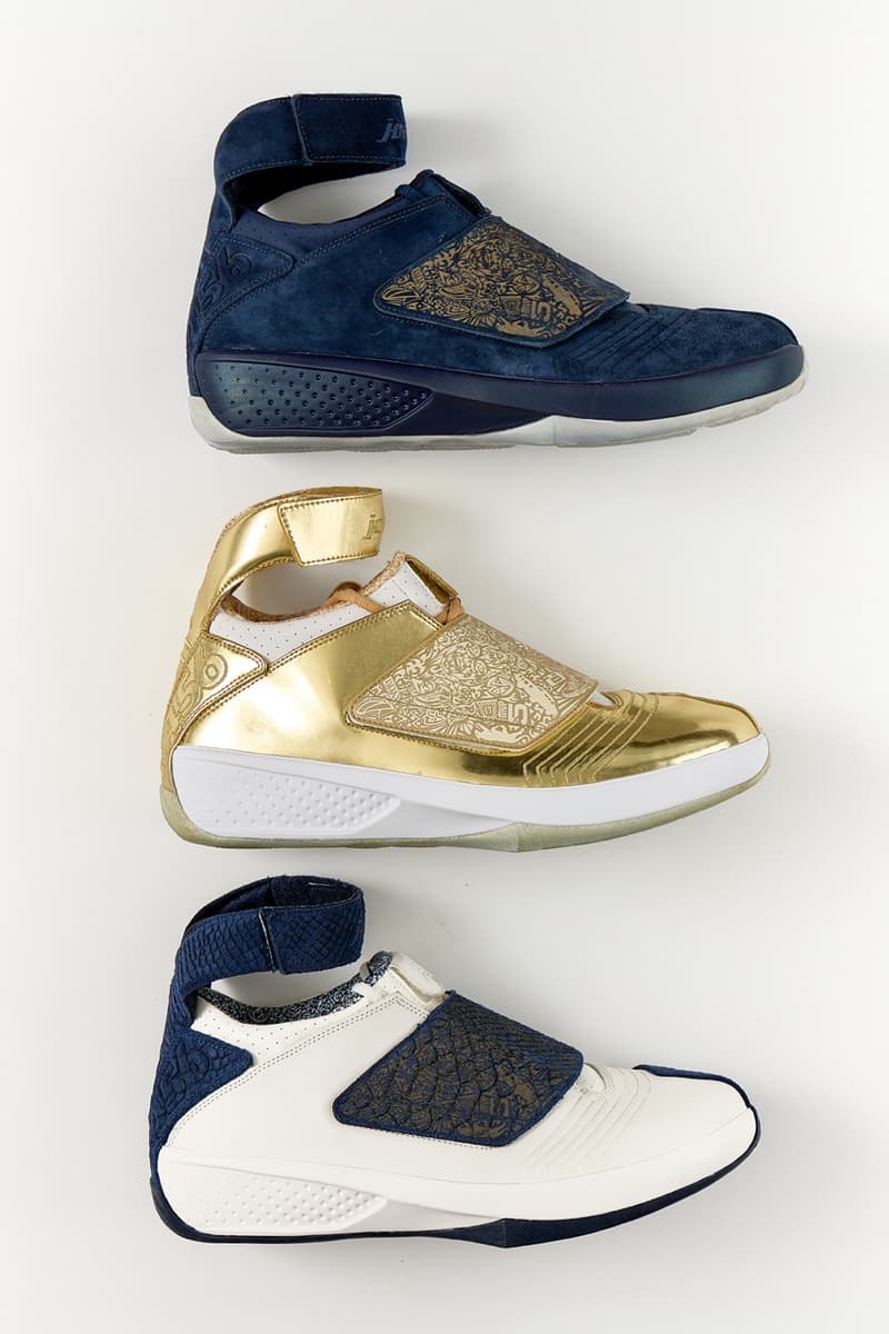 ドレイクのために作られた3種類のエアジョーダン20 PEをチェック Drake Air Jordan 20 PE Set Info release date pics photos images gold navy