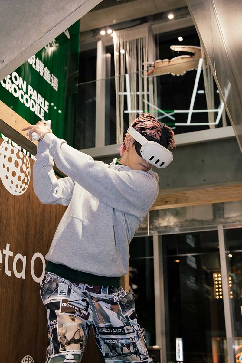 Meta Quest 3 と LACOSTE のコラボによる“世界最小のゴルフ場!?”が原宿に爆誕