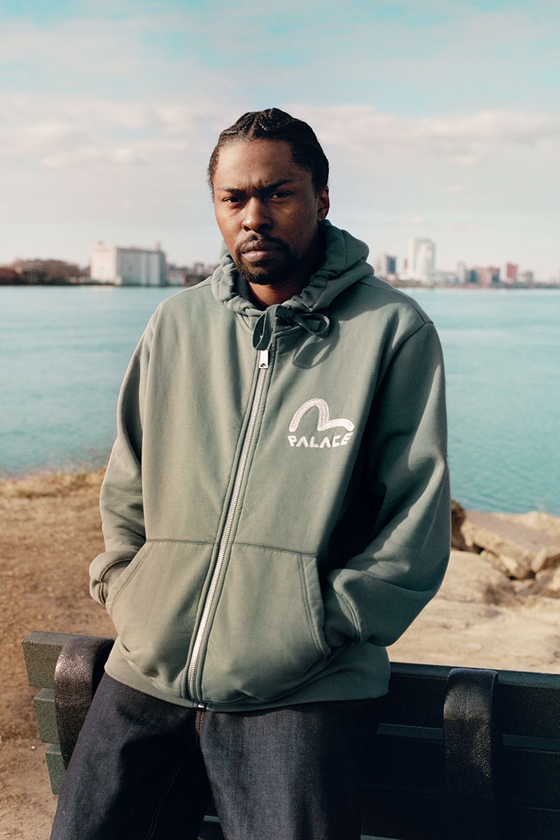 パレス スケートボードとエヴィスが2024年春シーズンのコラボコレクションを発表 palace skatebord evisu 2024 spring collbo collection release info