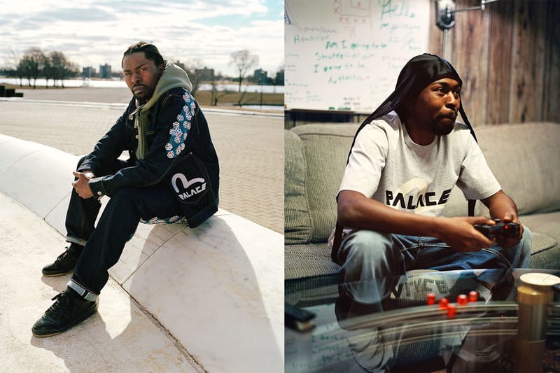 PALACE SKATEBOARDS と EVISU が最新のコラボコレクションを発表