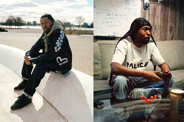 PALACE SKATEBOARDS と EVISU が最新のコラボコレクションを発表