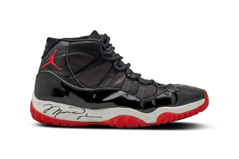 1996年NBAファイナルでマイケル・ジョーダンの着用した Air Jordan 11 が約7,500万円で落札 Michael Jordan 1996 NBA Finals Game Worn and Signed Air Jordan 11s Auction for 482 600 USD sothebys