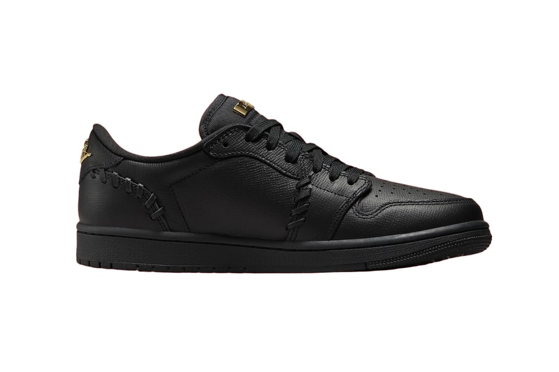 エアジョーダン1ローよりプレミアムな質感の新作ブラック /メタリックゴールドがスタンバイ Air Jordan 1 Low MM "Black/Metallic Gold" Release Info FN5032-007 method of make jordan brand aj1 leather classic style swoosh jumpman