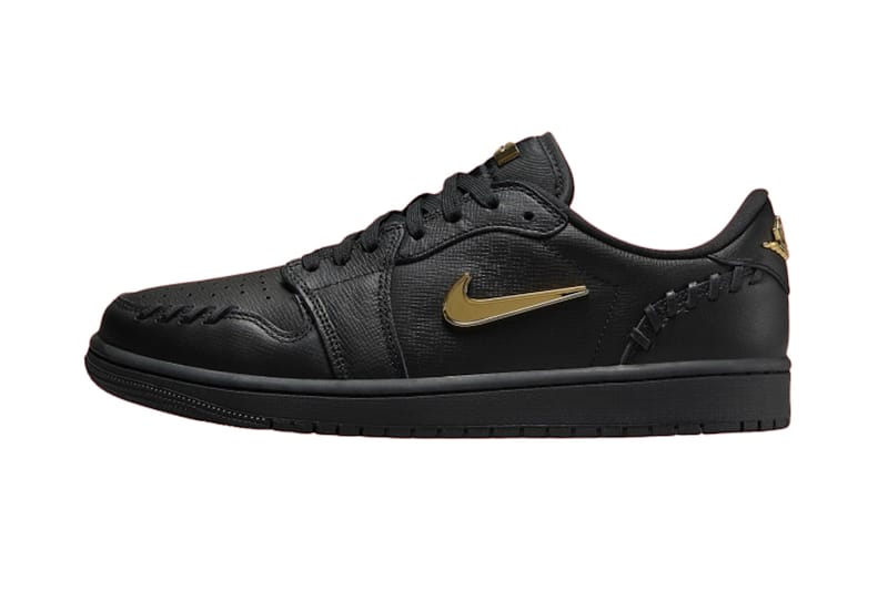 Air Jordan 1 Low よりプレミアムな質感の新作 “Black/Metallic Gold” がスタンバイ