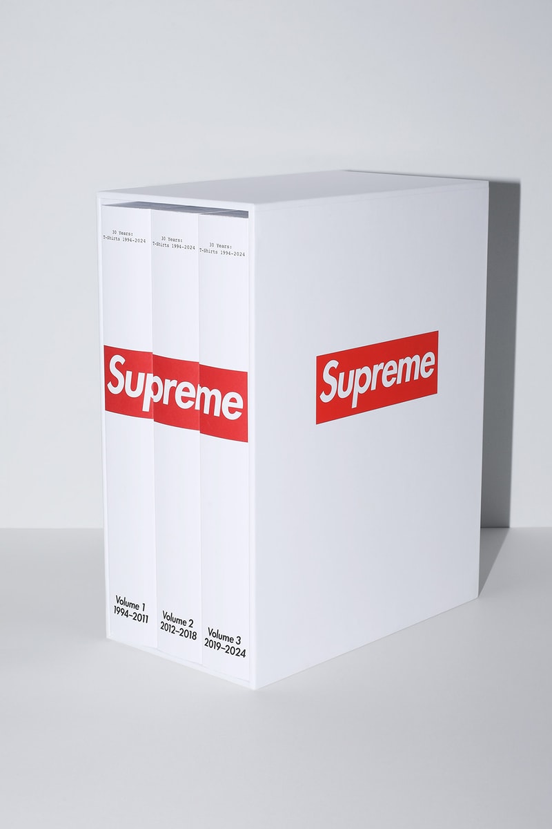 シュプリームが30周年記念本『30 Years：T-Shirts 1994-2024』を正式に発表 Supreme 『30 Years：T-Shirts 1994-2024』book release info