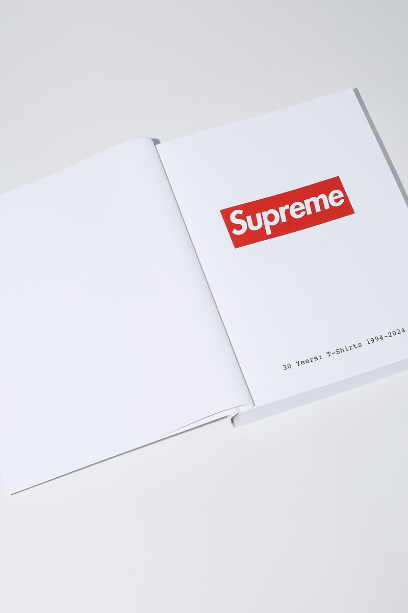 シュプリームが30周年記念本『30 Years：T-Shirts 1994-2024』を正式に発表 Supreme 『30 Years：T-Shirts 1994-2024』book release info