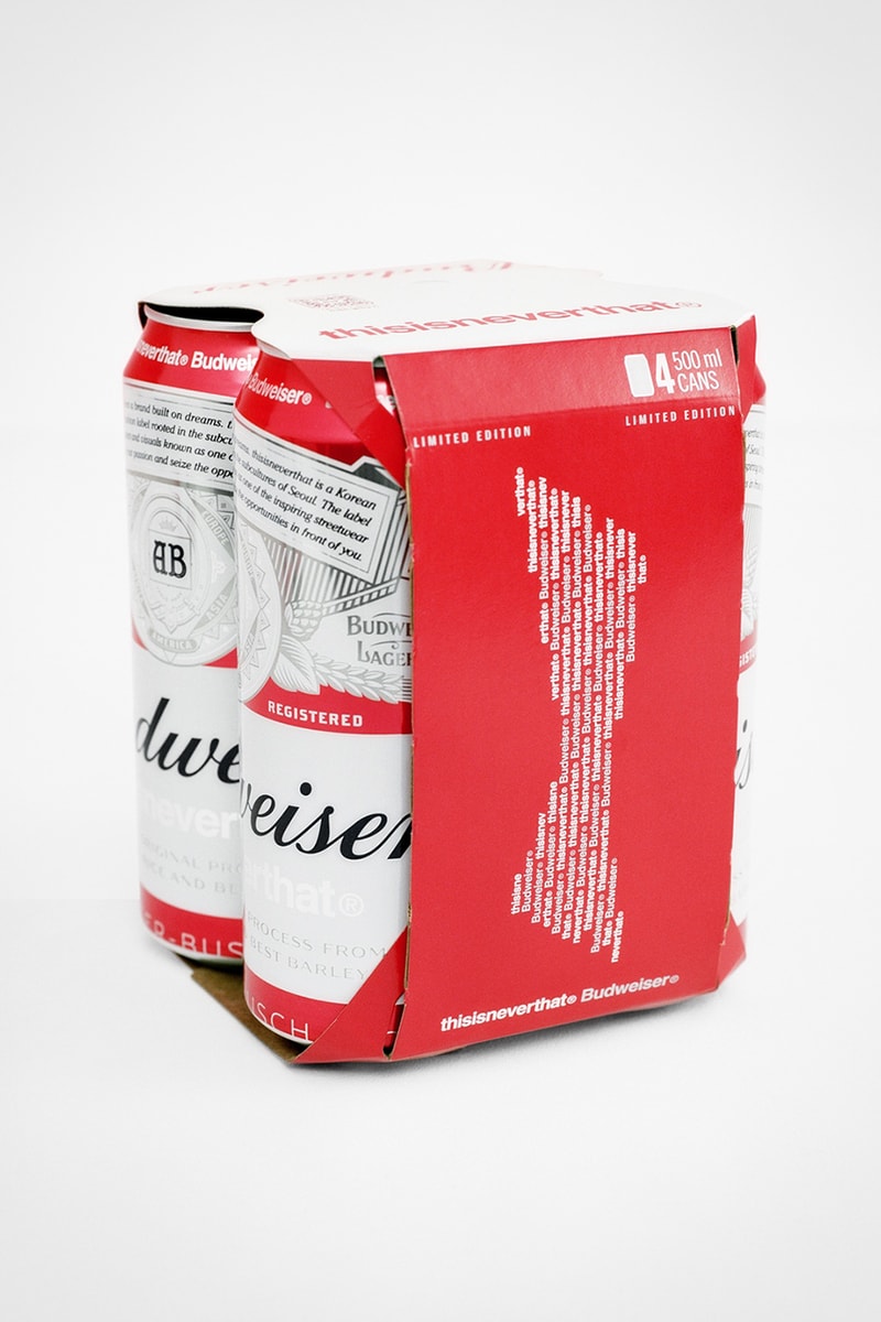 ディスイズネバーザットがバドワイザーとのコラボレーションを発表 thisisneverthat Budweiser collab collection info