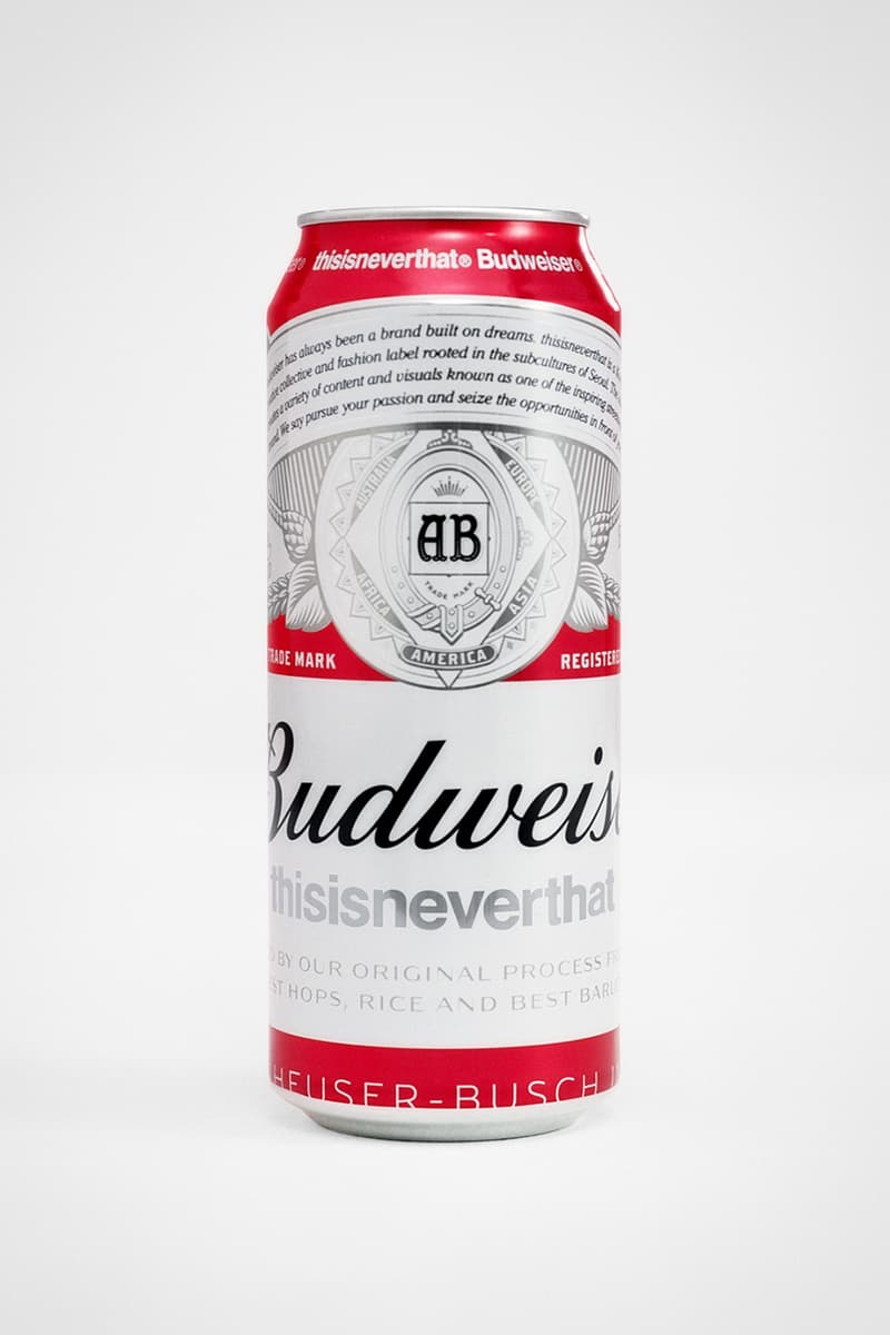 ディスイズネバーザットがバドワイザーとのコラボレーションを発表 thisisneverthat Budweiser collab collection info