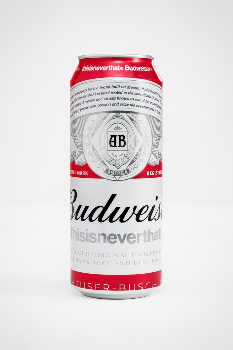 ディスイズネバーザットがバドワイザーとのコラボレーションを発表 thisisneverthat Budweiser collab collection info