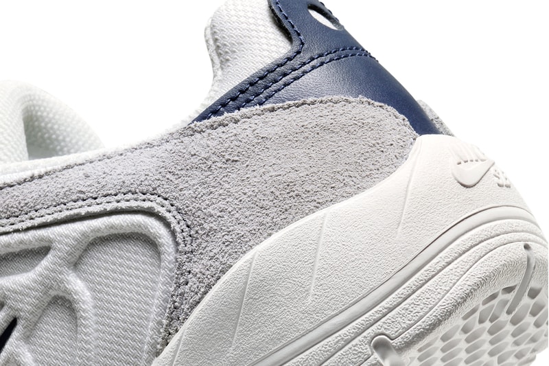ナイキSBの新型モデル バータブレイに“ジョージタウン”が登場 Nike SB Vertebrae Surfaces in a Minimal "Georgetown" Colorway FD4691-002 Release all white grey suede mesh