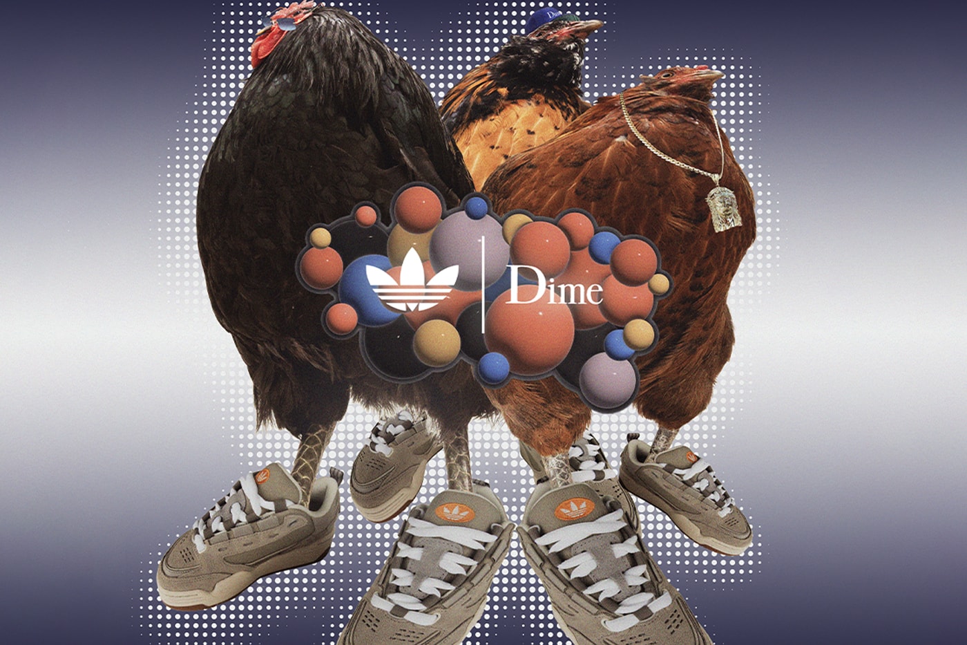 アディダス オリジナルス x ダイムから最新コラボモデル DIME ADI2000が到着 Dime and adidas Take it Back to the 2000s With a ADI2000 Collaboration IE4012 Lt. Granite/Ftw Wht/Chalk montreal canadian skateboard skatewear skate shoe