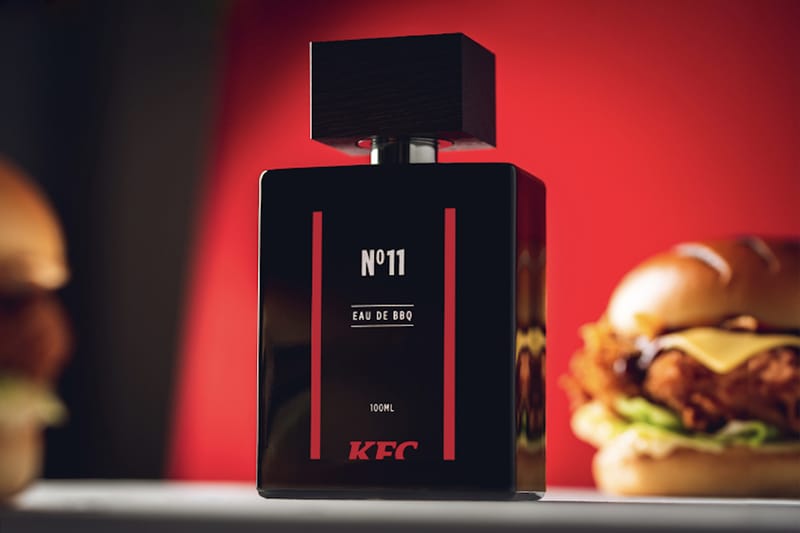 英 KFC が BBQ バーガーの香りを再現した香水を発表