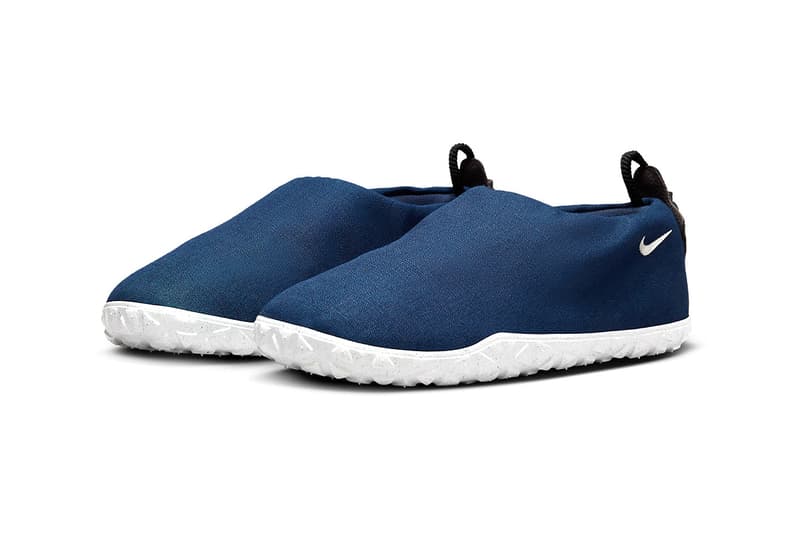 ナイキ エーシージーからネイビーを纏ったキャンバス製のエア モックが登場 Nike ACG Air Moc Navy FV4572-400 Release Info